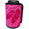 3dRose Uta Naumann Pattern - Luxury Rose Gold Pink Marble Agate Gem Mineral Stone - Can Cooler Bottle Wrap (cc_266904)