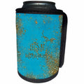 3dRose Uta Naumann Sayings and Typography - Lets be Mermaids-Glitter Saying and Mermaid Illustration-Teal and Gold - Can Cooler Bottle Wrap (cc_266924)