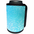 3dRose Uta Naumann Faux Glitter Pattern - Sparkling Light Teal Luxury Elegant Mermaid Glitter Effect Art print - Can Cooler Bottle Wrap (cc_266999)