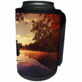 3dRose Uta Naumann Photography Landscapes - Colorful Autumnal Forest Landscape Photography with Sundown Reflection - Can Cooler Bottle Wrap (cc_267016)