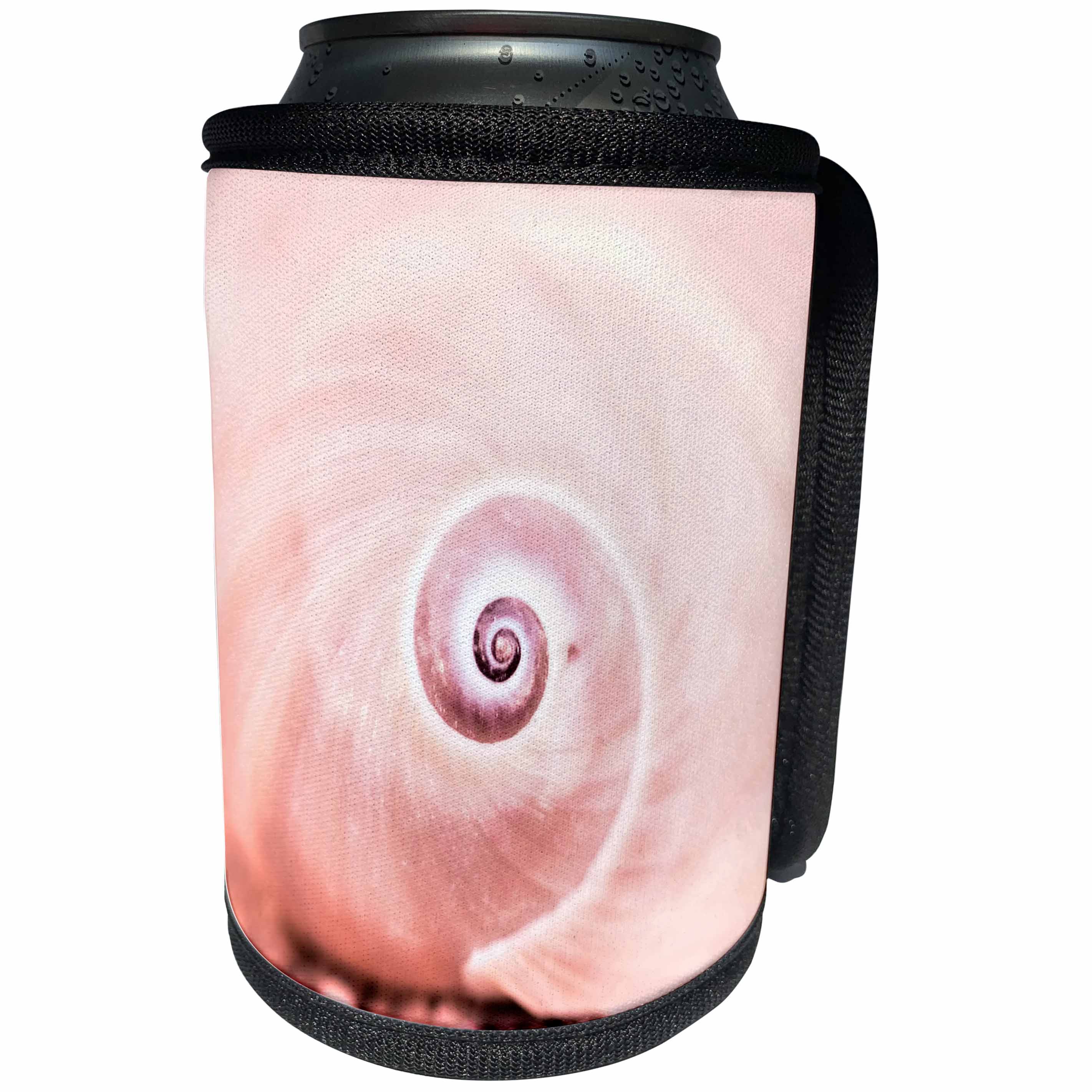 3dRose Uta Naumann Photography - Artistic Maritime Summery Pink Sea Shell Photography - Can Cooler Bottle Wrap (cc_267017)