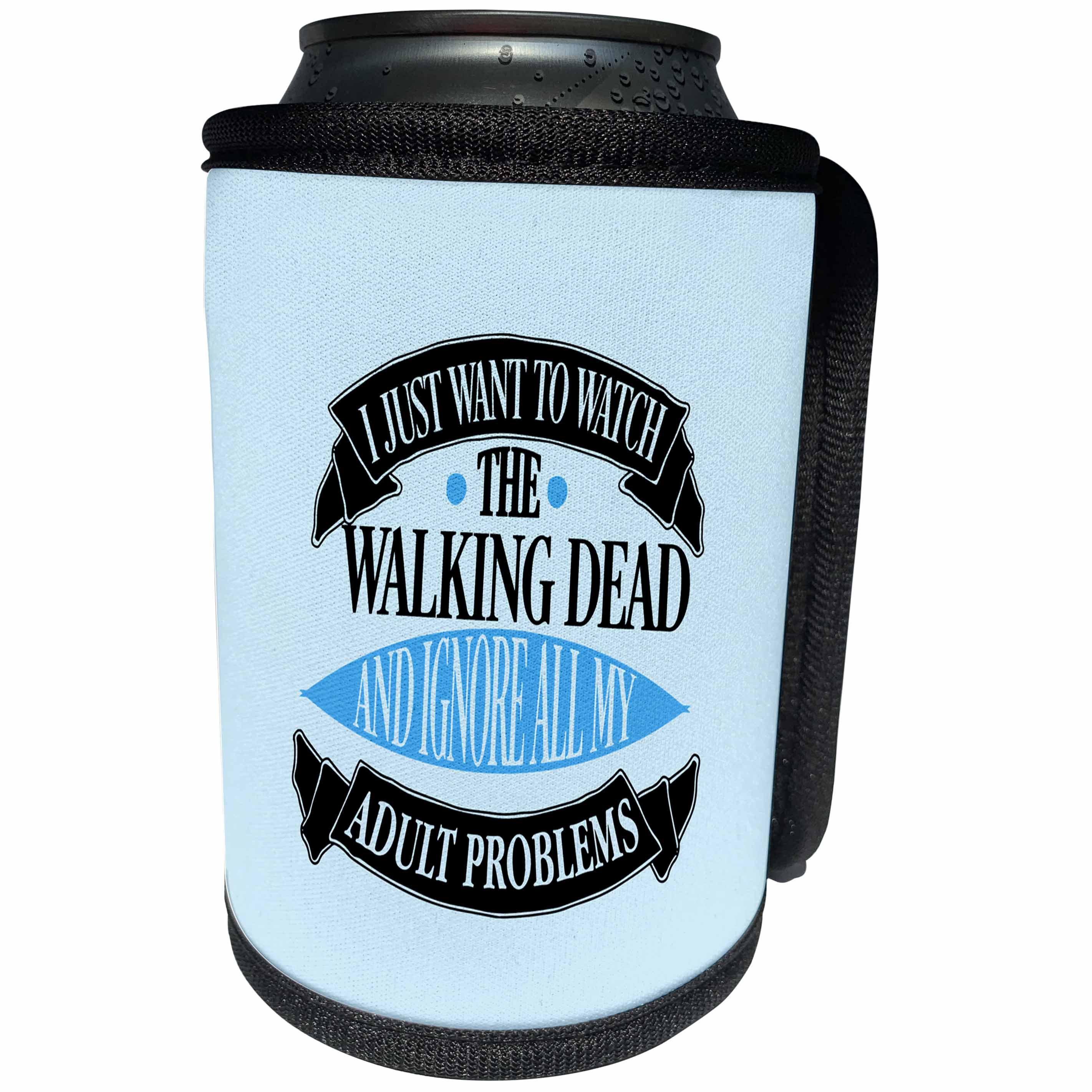 3dRose Uta Naumann Sayings and Typography - Adult Problems-Cheeky Typography - Can Cooler Bottle Wrap (cc_267041)