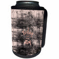 3dRose Uta Naumann Sayings and Typography - Today I choose Joy-Rose Gold Metal Faux Foil Typography on Grunge - Can Cooler Bottle Wrap (cc_267078)