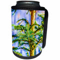 3dRose Alexis Photography - Holidays Christmas - Sunlit young Christmas tree in the winter forest - Can Cooler Bottle Wrap (cc_267118)