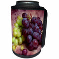 3dRose Alexis Photography - Food Grape - Grapes green and red - Can Cooler Bottle Wrap (cc_267128)