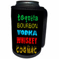3dRose Alexis Design - Conceptual - Five famous strong drinks according to their characters - Can Cooler Bottle Wrap (cc_267191)