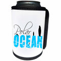 3dRose Alexis Design - Four Oceans - Four oceans. Polar ocean, white background - Can Cooler Bottle Wrap (cc_267200)