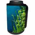 3dRose Alexis Photography - Nature Water - Sunlit ling grass by the dark pond water. Summer evening - Can Cooler Bottle Wrap (cc_267244)