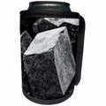 3dRose Alexis Photography - Abstracts - Granite stone cube blocks in a pile. Cubism photo - Can Cooler Bottle Wrap (cc_267365)