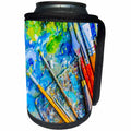 3dRose Alexis Photography - Objects - Painting Brushes, Knife, Palette. Tools of Creation - Can Cooler Bottle Wrap (cc_267412)
