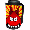 3dRose Mark Grace MONSTERVISIONS Monsters - MONSTERS monster face 23 framed - Can Cooler Bottle Wrap (cc_26759)