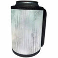 3dRose Anne Marie Baugh - Pattern - Image of Contemporary Grunge Blue Vertical Hand Painted Stripes Pattern - Can Cooler Bottle Wrap (cc_267593)