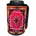 3dRose mimulux Psychedellic Art - MANDALA mandala zen InnerBalance harmony pink glowing chakra meditation NewAge - Can Cooler Bottle Wrap (cc_26766)