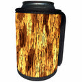 3dRose Costasonlineshop Background - Yellow Brown Seamless Abstract Pattern - Can Cooler Bottle Wrap (cc_267840)