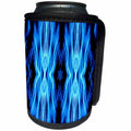 3dRose Costasonlineshop Art - Electric Blue Abstract - Can Cooler Bottle Wrap (cc_267858)