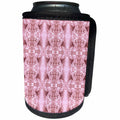 3dRose Costasonlineshop Design Flowers - Old Rose Geometric Seamless Flower Pattern - Can Cooler Bottle Wrap (cc_267873)