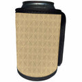 3dRose 777images Designs Patterns - Vintage golden lace pattern - Can Cooler Bottle Wrap (cc_26791)