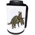 3dRose Boehm Graphics Dinosaur - Albertaceratops Running to the Right - Can Cooler Bottle Wrap (cc_268027)