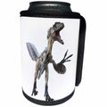 3dRose Boehm Graphics Dinosaur - Deinonychus Running Diagonally to the Right Head High and Roaring - Can Cooler Bottle Wrap (cc_268041)