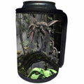 3dRose Boehm Graphics Dinosaur - Deinonychus Chasing Smaller Dinosaurs in the Forest - Can Cooler Bottle Wrap (cc_268042)