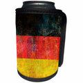 3dRose Andrea Haase Grunge Flag Art - Distressed Style Grunge Flag Of Germany - Can Cooler Bottle Wrap (cc_268070)