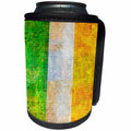 3dRose Andrea Haase Grunge Flag Art - Distressed Style Grunge Flag Of Ireland - Can Cooler Bottle Wrap (cc_268074)