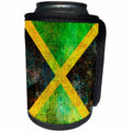 3dRose Andrea Haase Grunge Flag Art - Distressed Style Grunge Flag Of Jamaica - Can Cooler Bottle Wrap (cc_268076)