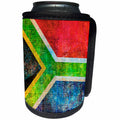 3dRose Andrea Haase Grunge Flag Art - Distressed Style Grunge Flag Of South Africa - Can Cooler Bottle Wrap (cc_268085)