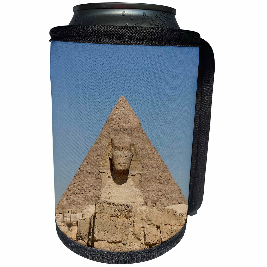 3dRose Angelique Cajam Egypt - The Great Pyramids and Sphinx - Can Cooler Bottle Wrap (cc_26809)