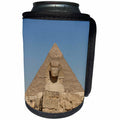 3dRose Angelique Cajam Egypt - The Great Pyramids and Sphinx - Can Cooler Bottle Wrap (cc_26809)