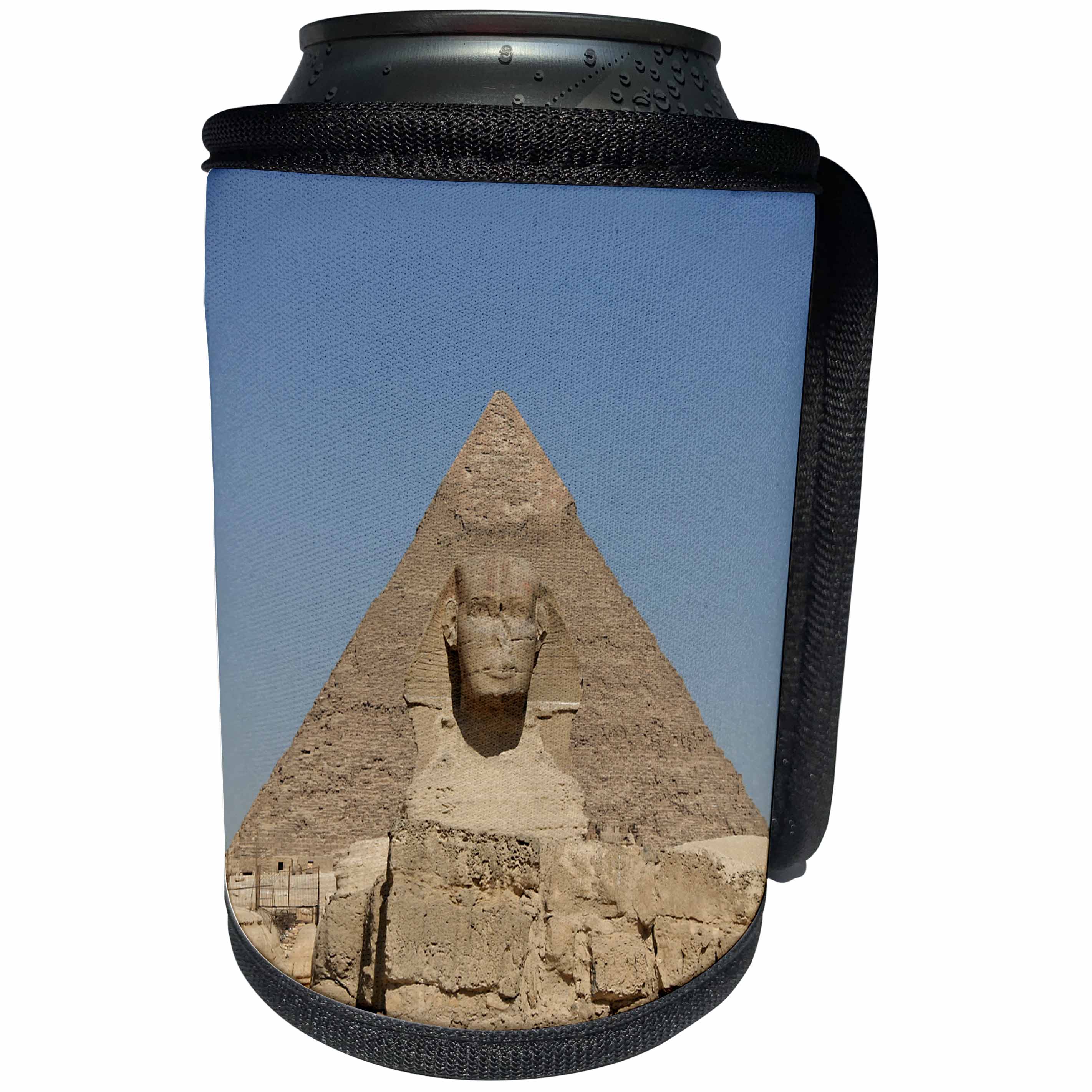 3dRose Angelique Cajam Egypt - The Great Pyramids and Sphinx - Can Cooler Bottle Wrap (cc_26809)