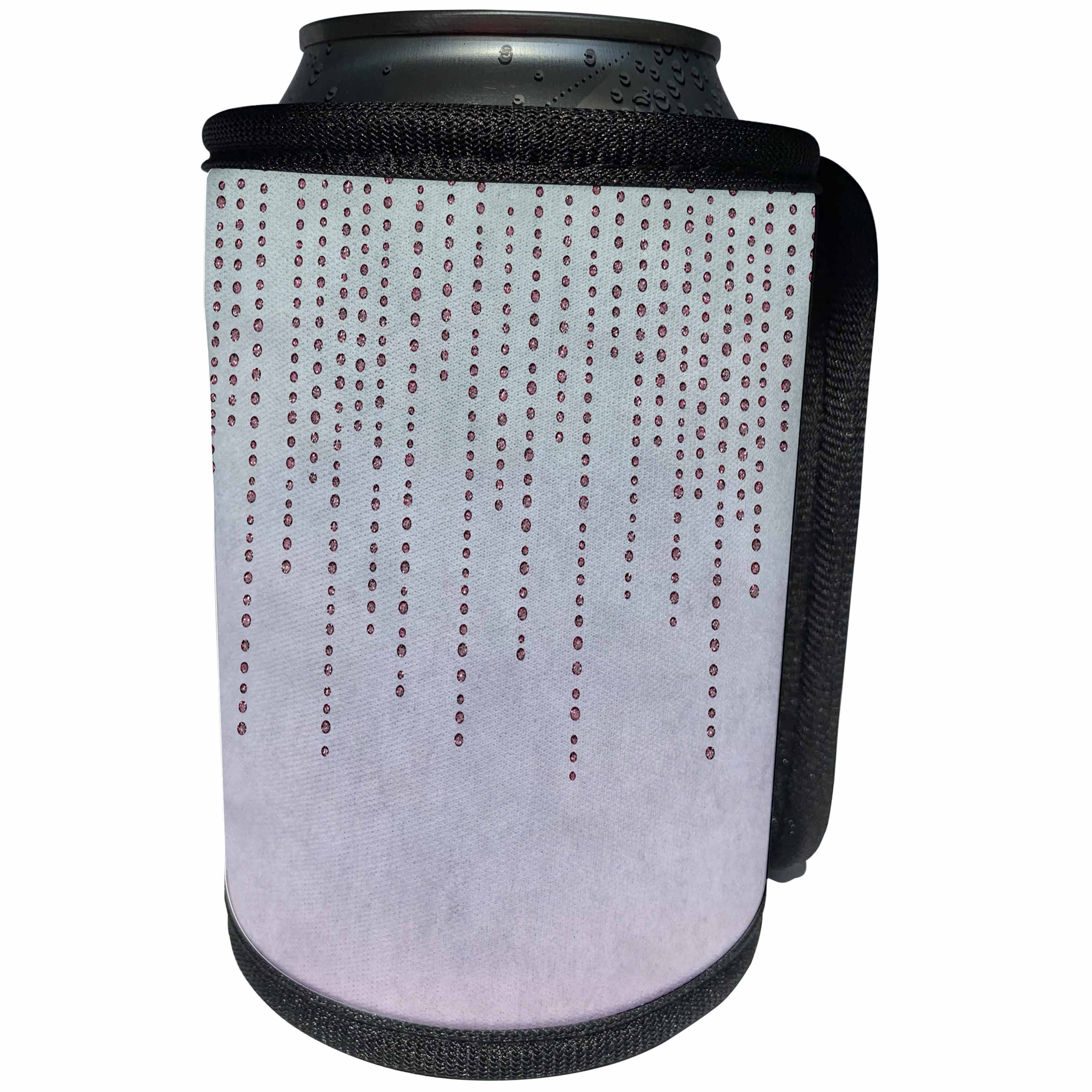 3dRose Sparkling Embellishment Of Pink Rhinestones - Can Cooler Bottle Wrap (cc_268096)