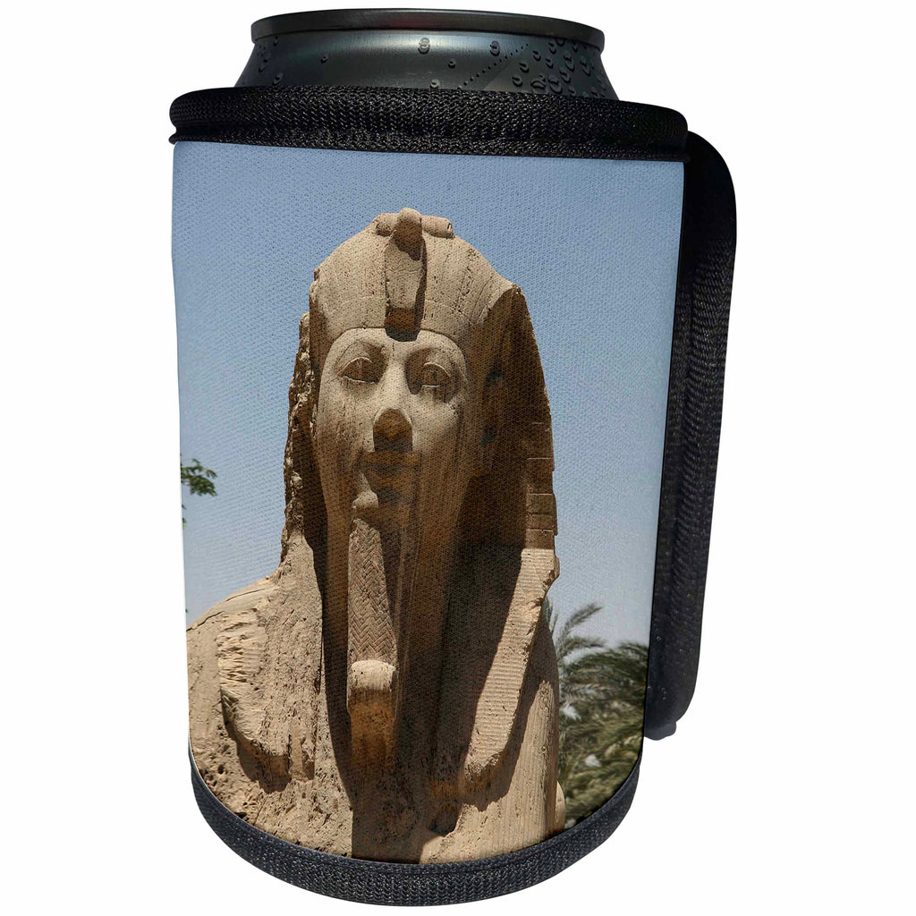 3dRose Angelique Cajam Egypt - Egyptian Statutes up close - Can Cooler Bottle Wrap (cc_26812)