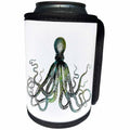 3dRose Andrea Haase Animals Illustration - Octopus Drawing On White Background - Can Cooler Bottle Wrap (cc_268136)