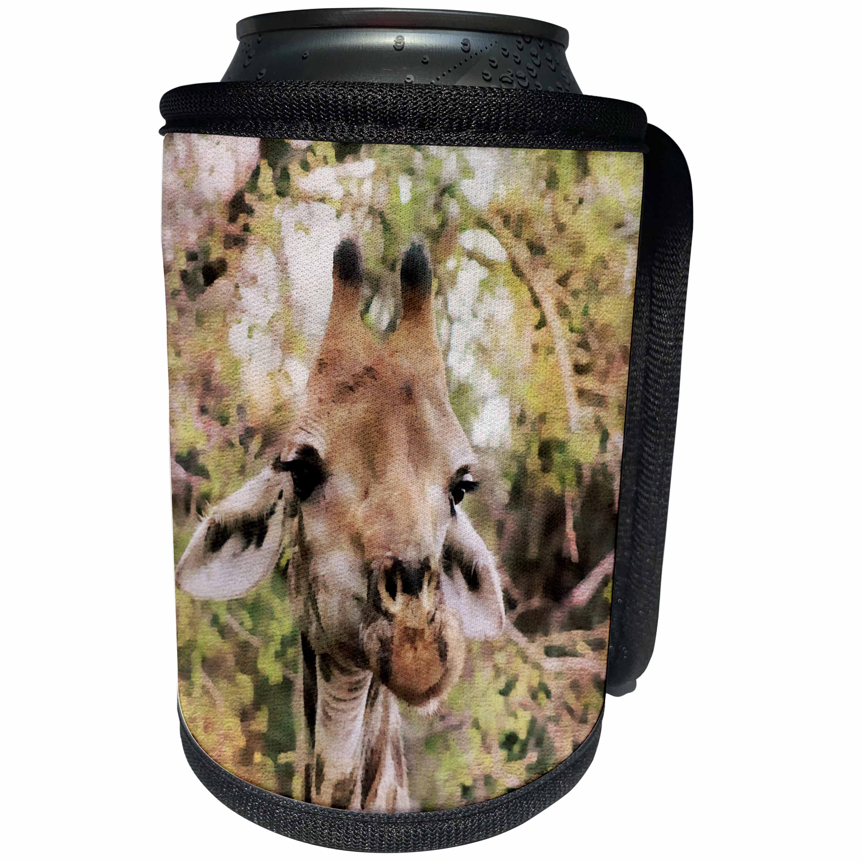 3dRose Andrea Haase Animals Illustration - Giraffe Watercolor Illustration - Can Cooler Bottle Wrap (cc_268154)