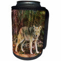 3dRose Andrea Haase Animals Illustration - Wild Wolf Watercolor Illustration - Can Cooler Bottle Wrap (cc_268160)