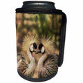 3dRose Andrea Haase Animals Illustration - Beautiful Crane Couple Watercolor Illustration - Can Cooler Bottle Wrap (cc_268164)