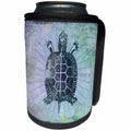 3dRose Andrea Haase Animals Illustration - Vintage Sea Turtle Mixed Media Art - Can Cooler Bottle Wrap (cc_268166)