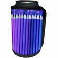 3dRose Andrea Haase Illustration Love - Pencils All Shades Of Blue And Purple In A Row Photography - Can Cooler Bottle Wrap (cc_268206)