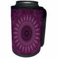 3dRose Andrea Haase Art Illustration - Purple Mandala Illustration - Can Cooler Bottle Wrap (cc_268247)