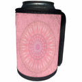 3dRose Andrea Haase Art Illustration - Mandala Illustration Soft Pastel Pink - Can Cooler Bottle Wrap (cc_268248)