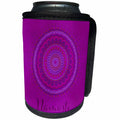 3dRose Andrea Haase Art Illustration - Purple Mandala And Sanskrit Word Namaste - Can Cooler Bottle Wrap (cc_268368)