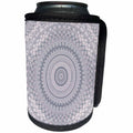 3dRose Andrea Haase Art Illustration - Blue Mandala Ornament Pattern - Can Cooler Bottle Wrap (cc_268369)