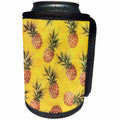 3dRose Andrea Haase Allover Pattern - Watercolor Pineapple Pattern Illustration - Can Cooler Bottle Wrap (cc_268432)