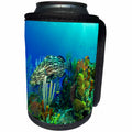 3dRose Ocean Life - Bass Fish Underwater - Can Cooler Bottle Wrap (cc_26848)