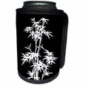 3dRose Andrea Haase Graphic Art - Black and White Bamboo Graphic - Can Cooler Bottle Wrap (cc_268492)