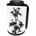 3dRose Andrea Haase Graphic Art - Black and White Bamboo Graphic - Can Cooler Bottle Wrap (cc_268493)
