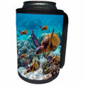 3dRose Ocean Life - Sea Turtles - Can Cooler Bottle Wrap (cc_26850)