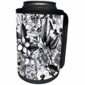 3dRose Andrea Haase Graphic Art - Black and White Vintage Botanical Illustration - Can Cooler Bottle Wrap (cc_268507)