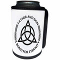 3dRose Carsten Reisinger - Illustrations - Celtic Fatherhood Knot Father and Son A Bond for Eternity - Can Cooler Bottle Wrap (cc_268561)